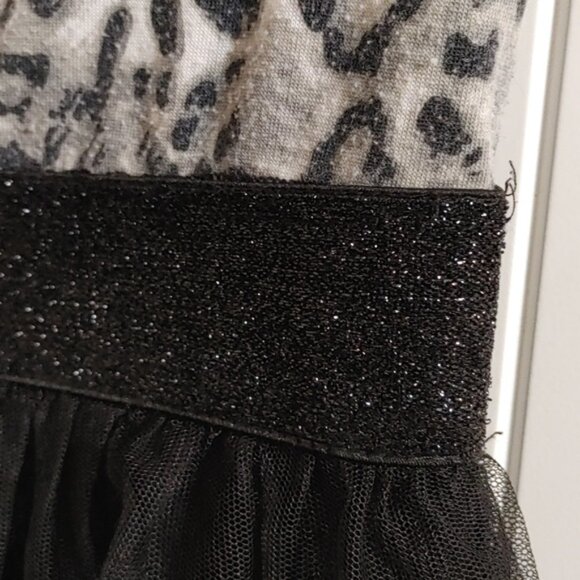 3/$25 CHEROKEE girl animal print black gray and white ruffle skirt dress… - Picture 4 of 8